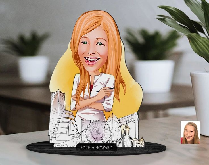 Female Caricature Sculpture
