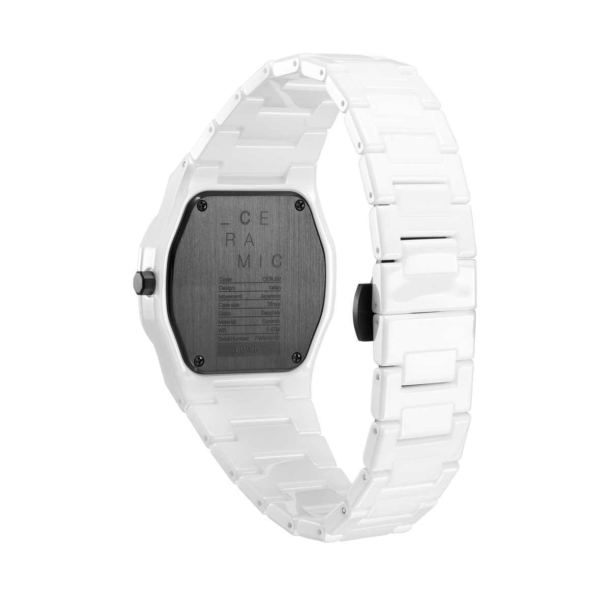 D1 Milano Watch PURE WHITE
CERAMICA 37 MM