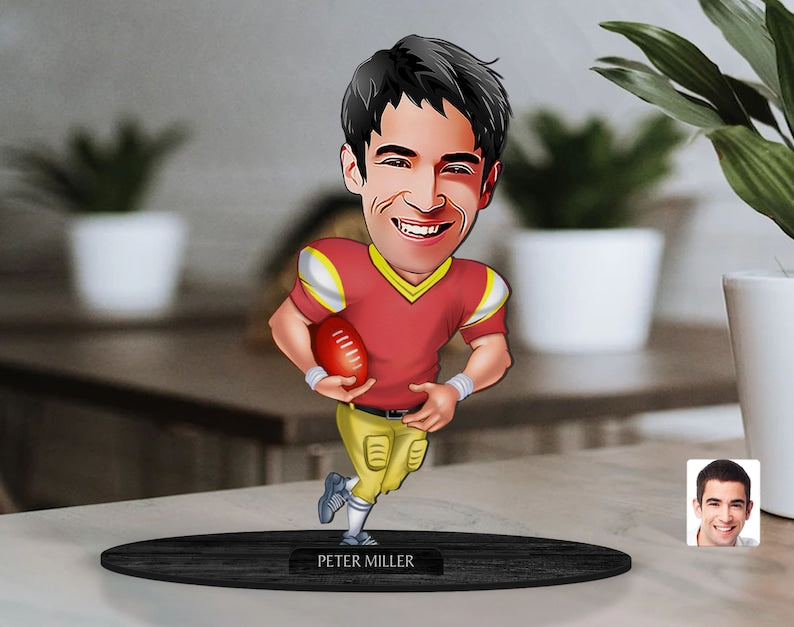 Basball Caricature Sculpture