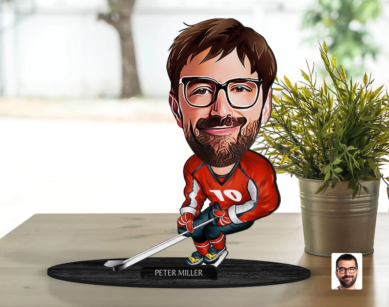 Hookey Caricature Sculpture