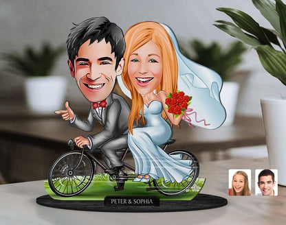 Newlyweds Caricature Sculpture