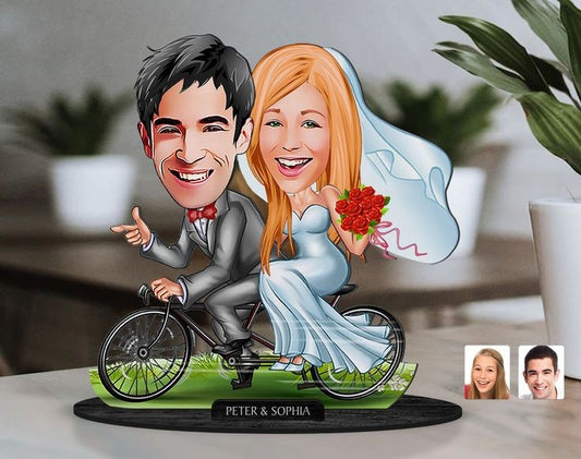 Newlyweds Caricature Sculpture