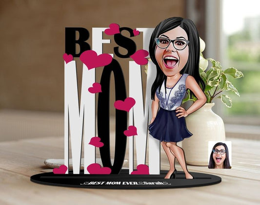 Best MOM Caricature Sculpture