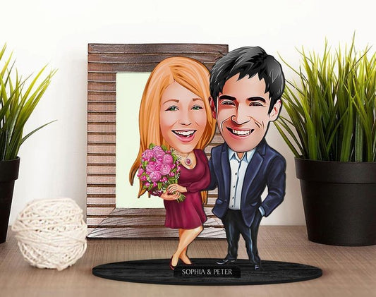 Valntino Couple Celebration Caricature Sculpture (Copy)