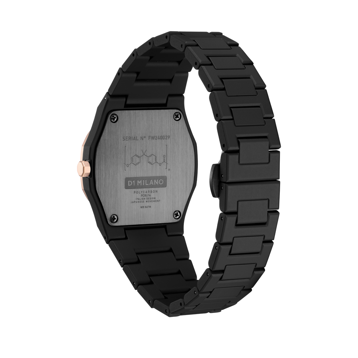D1 Milano Watch GOLD MESH
POLYCARBON 37 MM