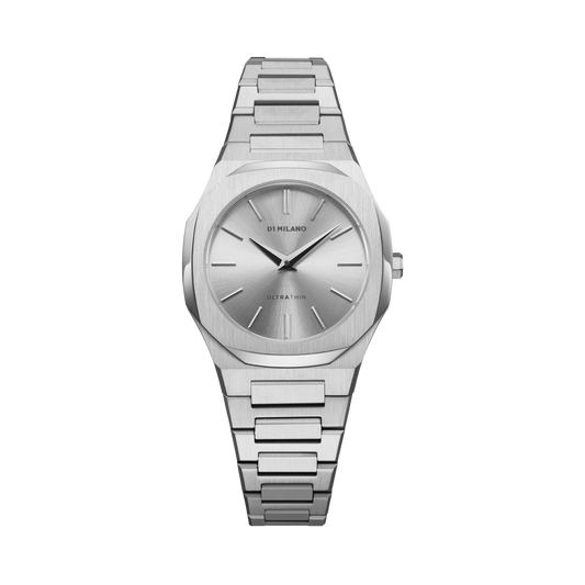 ساعة D1 Milano ZEPHYR SILVER
 رفيع للغاية 30 مم