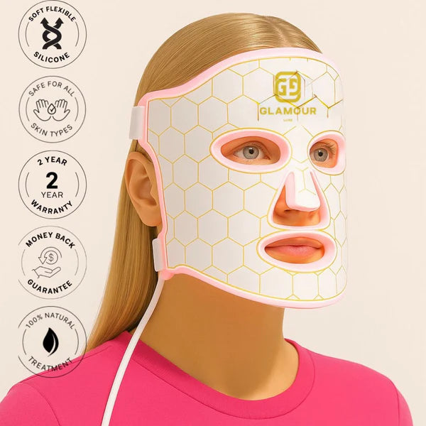 Glamour Luxe 7-Color LED Face Mask – Anti-Aging & Acne Light Therapy