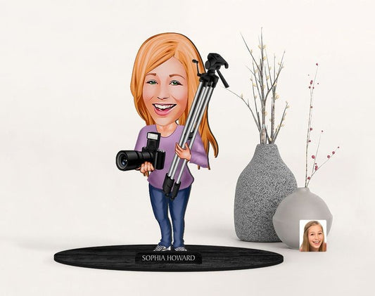 Photographer Caricature Sculpture