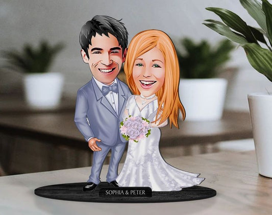 Marriage Couble  Caricature Sculpture