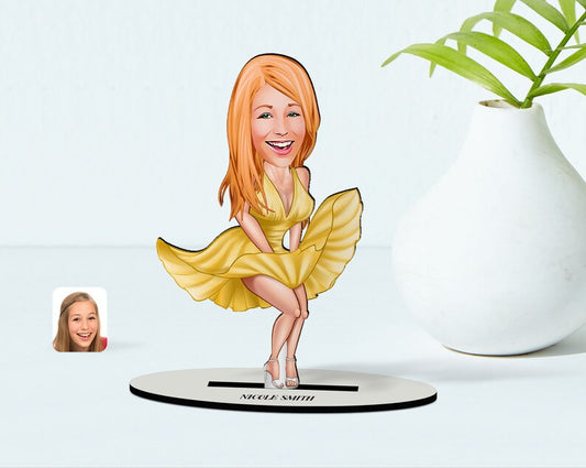 Windy Dress   Caricature Sculpture