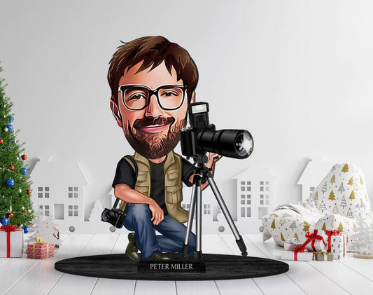 Photographer Caricature Sculpture