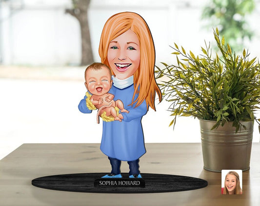 New Born Caricature Sculpture