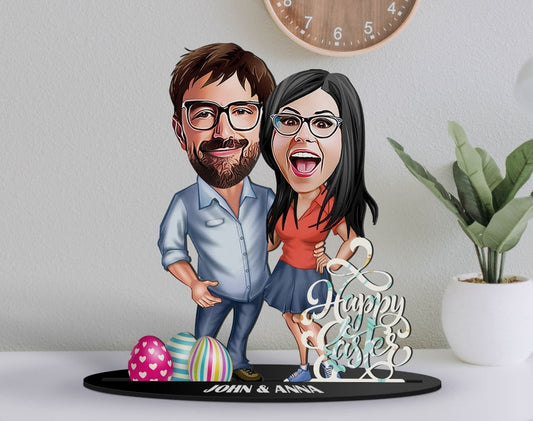 Happy Easter Caricature Sculpture