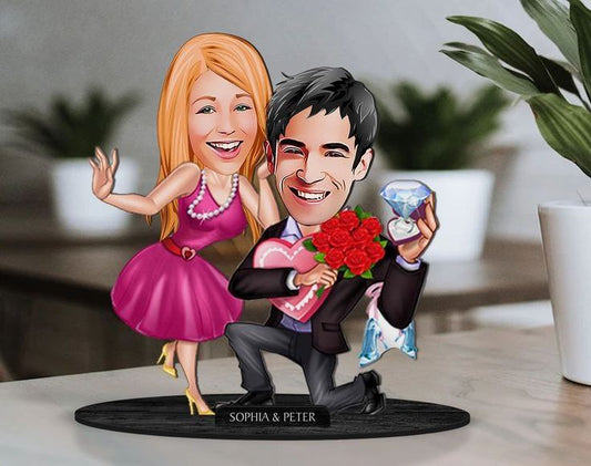 Proposal Gifts Caricature Sculpture