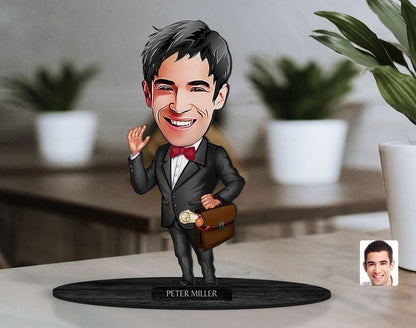 Men Caricature Sculpture